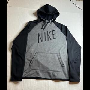 Nike Grey & Black‎ Hoodie - Size Medium